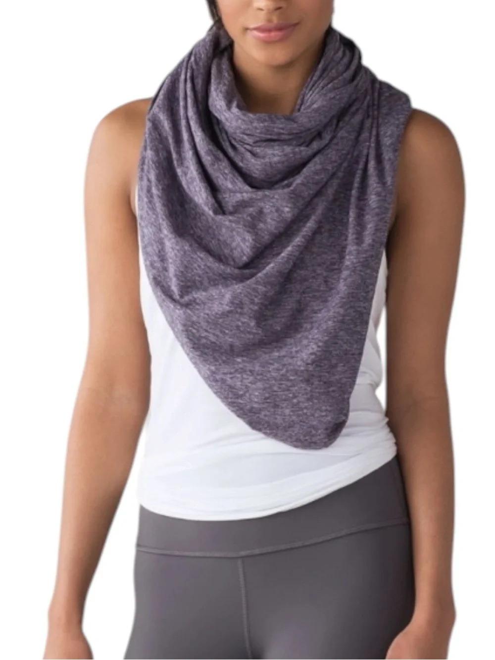 LULULEMON Vinyasa Scarf *Rulu in Heathered Artic Plum /Black — NEW WITH TAGS!!!